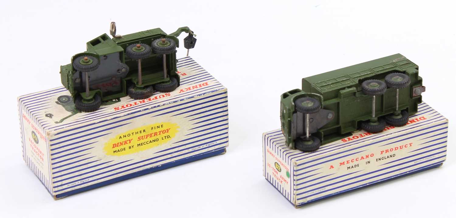 Dinky Toys Military models, 2 examples comprising No. 661 Scammell Recovery Tractor (VGNM-BVG), - Image 3 of 3