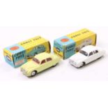 Corgi Toys, 2 boxed examples comprising No. 208S Jaguar 2.4 Litre Saloon in primrose yellow with a