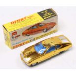 Dinky Toys, 352, Ed Strakers car, gold plated body with silver detailing, blue interior with