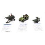 Hasbro G.I.Joe "A Real American Hero" Combat Series group of 3 models including Multi-Purpose Attack