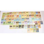 A collection of various mixed series Pokémon cards, examples to include an unlimited base set 1