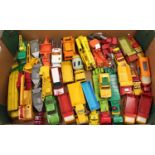 One tray containing a quantitiy of Matchbox King Size vehicles in play worn condition to include,