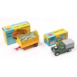 Corgi Toys farming group of 2 boxed models comprising No. 438 Land Rover 109 WB with a metallic