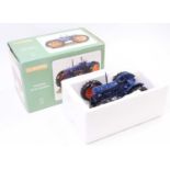 A Universal Hobbies No. UH2816 Fordson E27N roadless tractor comprising dark blue body with orange