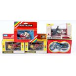 A collection of Britains and Polistil motorcycle diecasts to include a No. 9678 MV Augusta