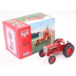 A Universal Hobbies No. 2620 1/16 scale model of a Valmet 565 tractor finished in red and grey