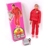 A Denys Fisher Six Million Dollar Man Colonel Steve Austin action figure with original clothing,