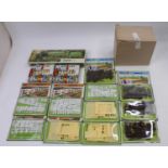 An Airfix boxed and blister packed railway related plastic kit and figure group to include an Airfix