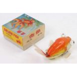 Chinese MS 794 tinplate and friction driver model of a Golden Fish, housed in the original card box,