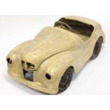 An original Austin J40 Pedal Car, repainted example finished in cream, the pedal car requires