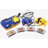 Nintendo 64 Console and Game group to include Pokémon Pikachu Edition Nintendo 64 console, with