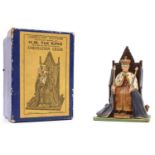 A John Hill & Co Johillco Series boxed H.M. The King figure seated in the historical Coronation