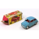 An Argentinian boxed model of a tinplate, plastic and friction drive Fiat 600, finished in blue with