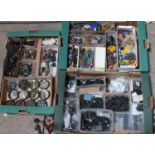 3 trays containing a very large quantity of Dinky Toys tyres and other spare parts suitable for