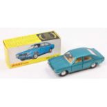 French Dinky Toys, 1409, Chrysler 180, metallic turquoise body, light tan interior, detailed hubs,