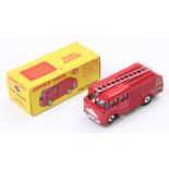 Dinky Toys No. 259 fire engine, with red body and silver detailing, spun hubs in the original