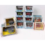 One tray containing a quantity of various boxed Ertl farming and agricultural diecast vehicles and