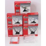 Collection of various boxed and loose Airfix display stands, 5 examples boxed