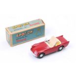 Spot On Triang No.215 Daimler SP250, finished in red with cream interior and grey steering wheel,