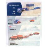 A Corgi Heavy Haulage and Pickfords 1/50 scale road transport and load diecast group, three boxed as