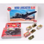 Collection of mixed Toys and Models to include Airfix 1/72nd scale Avro Lancaster B3, Airfix Aston