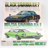 Fujimi 1.24 scale plastic kits, SM.6 1976 Mazda RX-7 Savanna Rotary Sports & SM.IO 1976 Mazda RX-7 '