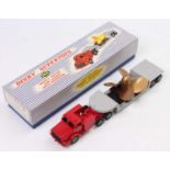 Dinky Supertoys No. 986 Mighty Antar low loader with a propeller, comprising a red tractor unit with