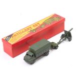 True Scale England boxed Artillery Set comprising of a Bedford 3 Ton Lorry, field gun and associated