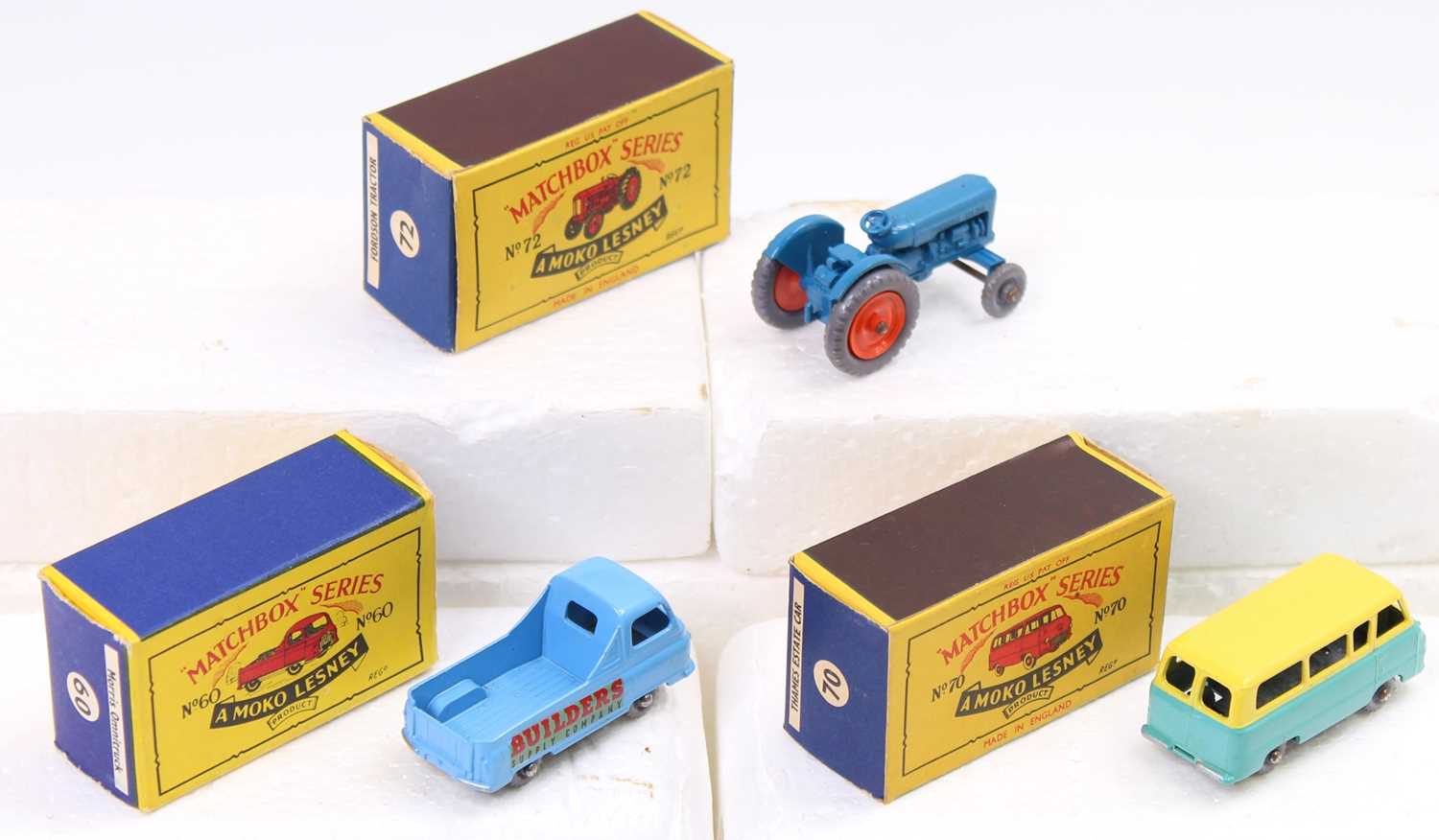 Matchbox Lesney boxed group of 3 to include No. 60 Morris J2 Pick-Up, No. 70 Ford Thames Estate - Image 2 of 2