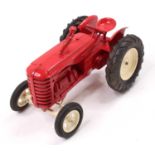 Matchbox Lesney MOKO large scale Massey Harris 745D Tractor, a partially restored model in red