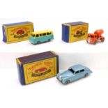 Matchbox Lesney boxed group of 3 to include No. 26 ERF Cement Truck, No. 44 Rolls Royce and No. 70