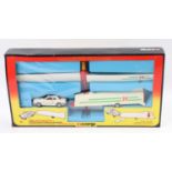 Corgi Toys gift set No. 12 glider and trailer, comprising of car and trailer with glider aircraft,