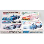 Mitsuwa 1.28 scale plastic kits 1969-70 Le Mans Series open, 615 Porsche 917-10 ' Martini' #3 M.