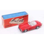 Tekno No.925 Mercedes Benz 300SL - red body, clear roof (Possible Factory Error as roof is un-