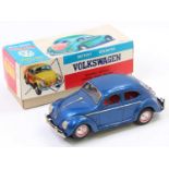 KO Toys of Japan No. 5037 tinplate and battery operated Volkswagen Beetle, comprising of metallic