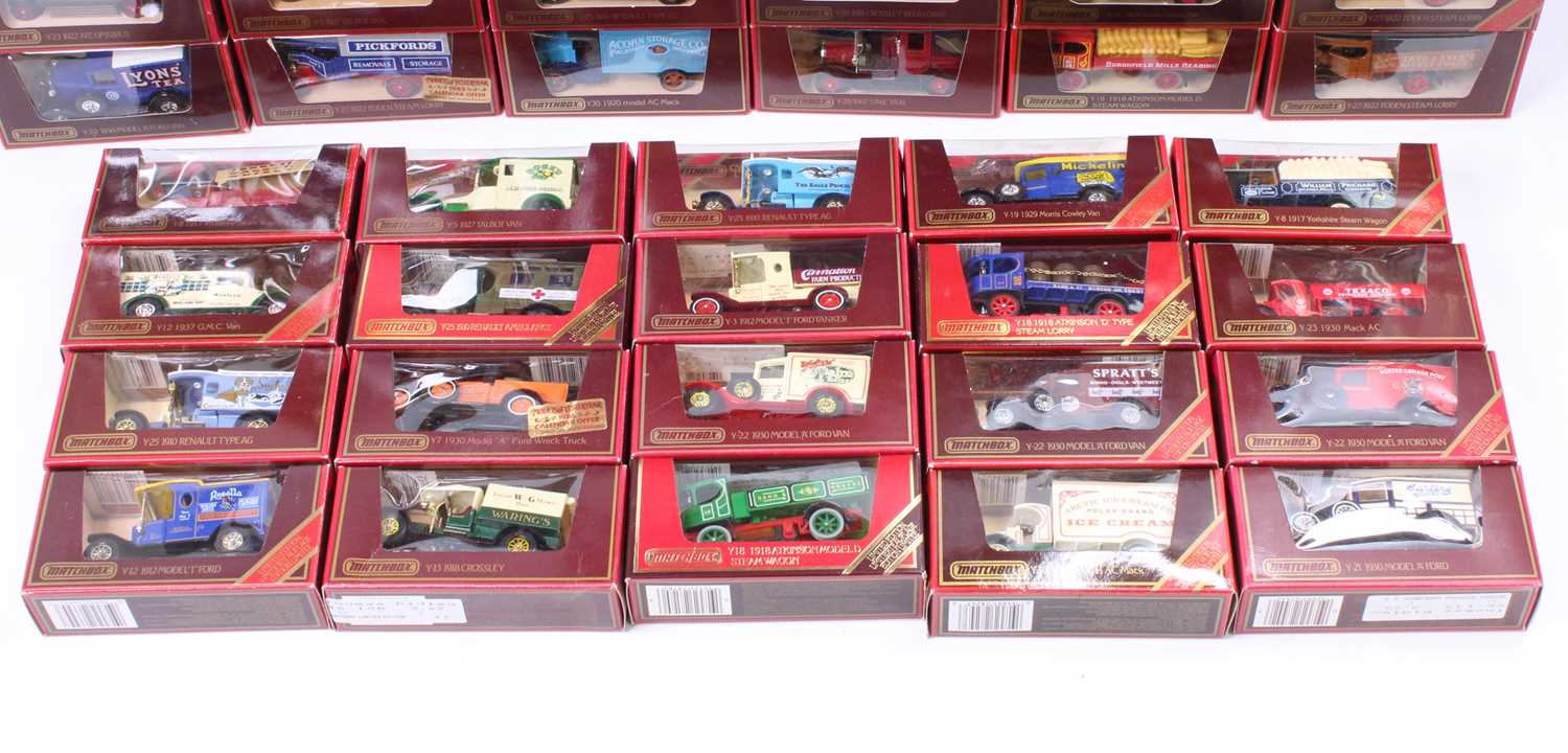 56 Matchbox Models of Yesteryear "red box" models to include, Model T Ford, Crossley, Mack and - Image 2 of 2