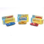 Matchbox Lesney King Size boxed group of 3 cars to include, K21 Mercury Cougar, K22 Dodge Charger