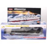 An Atomic Toys boxed large scale radio controlled Challenger Aircraft Carrier together with a