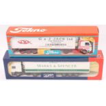 A Tekno 1/50th scale road transport diecast group, two boxed as issued examples to include a