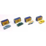Matchbox Lesney boxed group of 4 to include No. 31 Ford American Station Wagon, No. 33 Ford