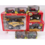 A Britains and Universal Hobbies 1/43 and 1/32 scale farming and agricultural diecast group, eight