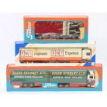 A Tekno and Lion Toys 1/50th scale road transport diecast group, 3 boxed examples to include a DAF