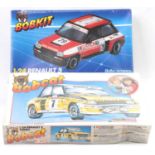 Heller/Humbrol 1.24 scale plastic kits, 3201 Renault RS Turbo ' Elf' #7 1982 T De Corse Rally, and