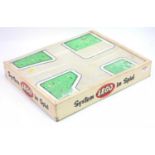 An original 1960s Lego System construction gift set comprising of wooden case with two wooden