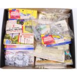 One tray containing a collection of various Airfix bagged, part bagged, and loose, plastic Airfix
