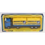 Corgi Toys No. 1109 Ford Transcontinental Articulated Truck finished in blue with a black chassis