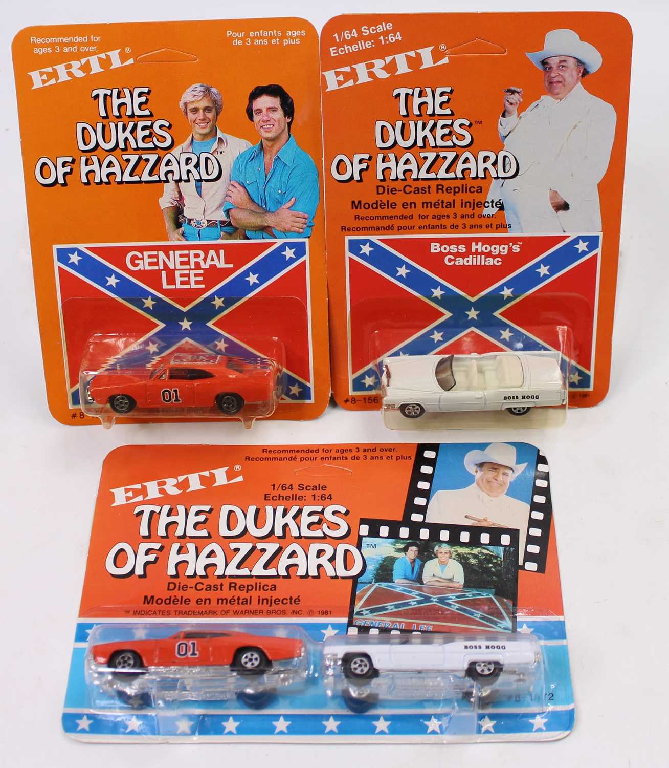 ERTL "The Dukes Of Hazzard" collection comprising The General Lee Dodge Charger and Boss Hogg's