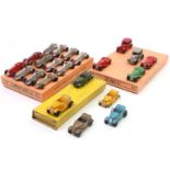 A collection of Dinky Toys 35 Series cars to include, No. 35D Midget Tourer, (Austin Seven), 5