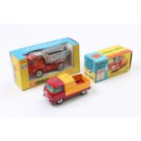 Corgi Toys, 2 boxed examples comprising No. 465 Commer Pick-Up Truck in red with a yellow rear