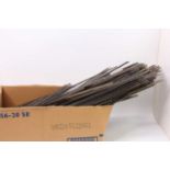 Large box containing a quantity of Peco Streamline 3ft lengthsAll 00 gauge Peco Streamline.